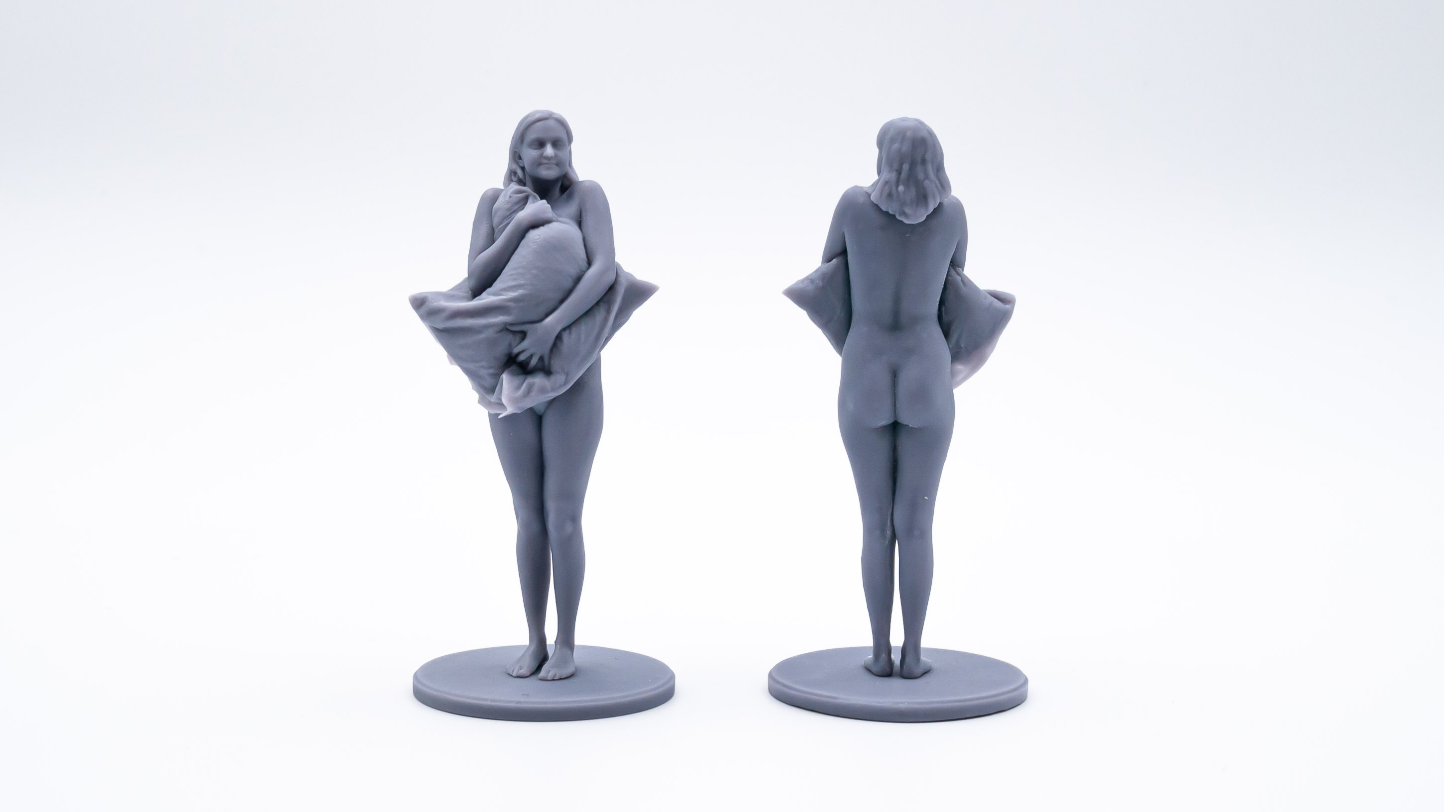 meditating natural model sculpture 3D printed